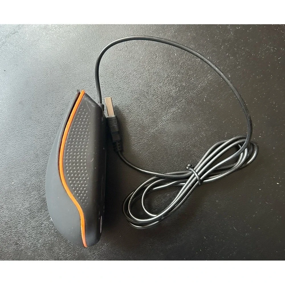 Lenovo USB Optical Mouse M30 Wired Black Orange Witchy Gaming Accessory Minimal